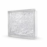 JING HUA GLASS BLOCK 19X19X8CM ICE CRYSTAL