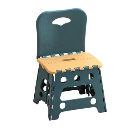 COSSY PLUS FOLDING STOOL WITH BACK REST CP-SQ002 BLUE