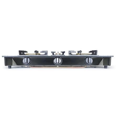 FABER GLASS TOP GAS STOVE FC GLAZZO G343 4.3kW 3BURNERS TEMPERING GLASS/COLD SHEET COATED BLACK COLOR