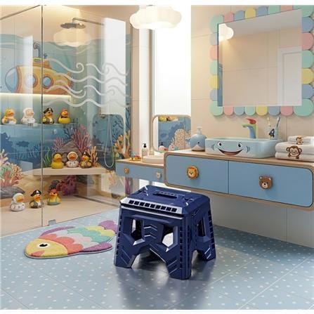 COSSY PLUS FOLDING STOOL CP-KK27B-BLUE