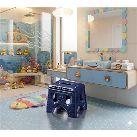 COSSY PLUS FOLDING STOOL CP-KK27B-BLUE