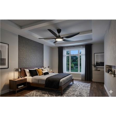 SHARP CEILING FAN PJC116SLDBK LED 56-INCH 5-BLADE BLACK