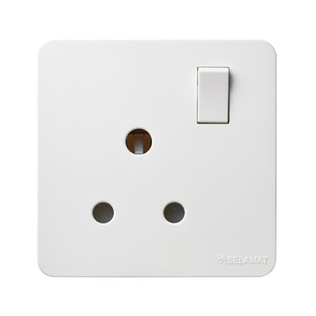 SELAMAT 15A 250V 1 GANG SWITCH SOCKET MQ5151 WHITE