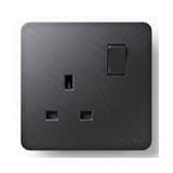 SELAMAT 13A 250V 1 GANG SWITCH SOCKET MQ5131J-BLACK