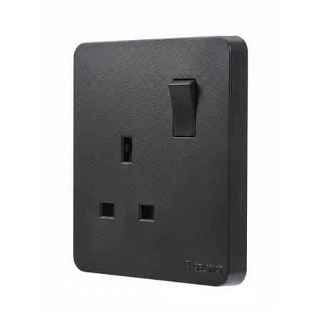 SELAMAT 13A 250V 1 GANG SWITCH SOCKET MQ5131J-BLACK