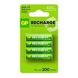 GP RECHARGEABLE BATTERY 400mAh AAA 4S