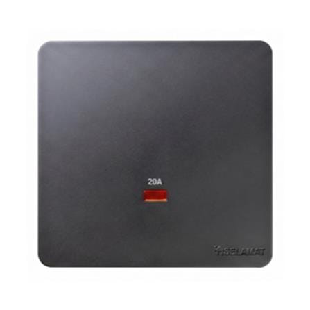 SELAMAT 20A 250V 1 GANG HEATER SWITCH MQ5101-20A (LED) BLACK