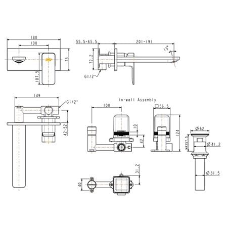 AMERICAN STANDARD ACACIA EVOLUTION BASIN MIXER FAUCET FFAS1304-101GL0BF0 COOL SUNRISE