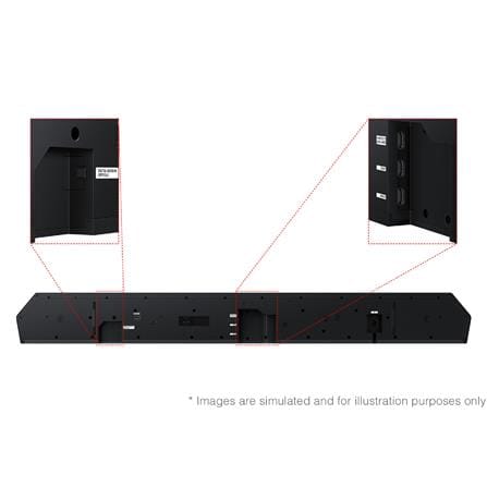 SAMSUNG HW-Q990H/XM Q-SERIES SOUNDBAR 11.1.4CH W SUBWOOFER & REAR SPEAKERS