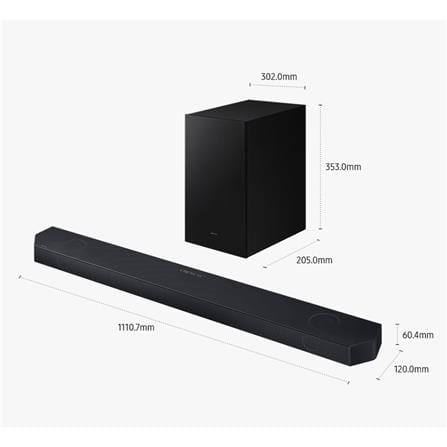 SAMSUNG HW-Q600H/XM Q-SERIES SOUNDBAR 3.1.2 CHANNEL WIRELESS SUBWOOFER