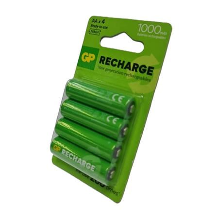 GP RECHARGEABLE BATTERY 1000mAh AA 4S