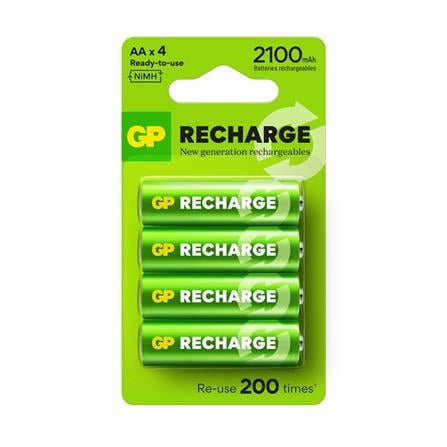GP RECHARGEABLE BATTERY 2100mAh AA 4S