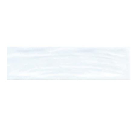 GNG WALL TILE 6.5X26.6CM WAVE SURFACE WHITE GLOSSY 1.00M2