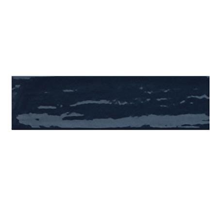 GNG WALL TILE 6.5X26.6CM WAVE SURFACE DARK NAVY GLOSSY 1.00M2