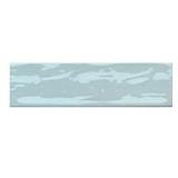 GNG WALL TILE 6.5X26.6CM WAVE SURFACE MINT GLOSSY 1.00M2