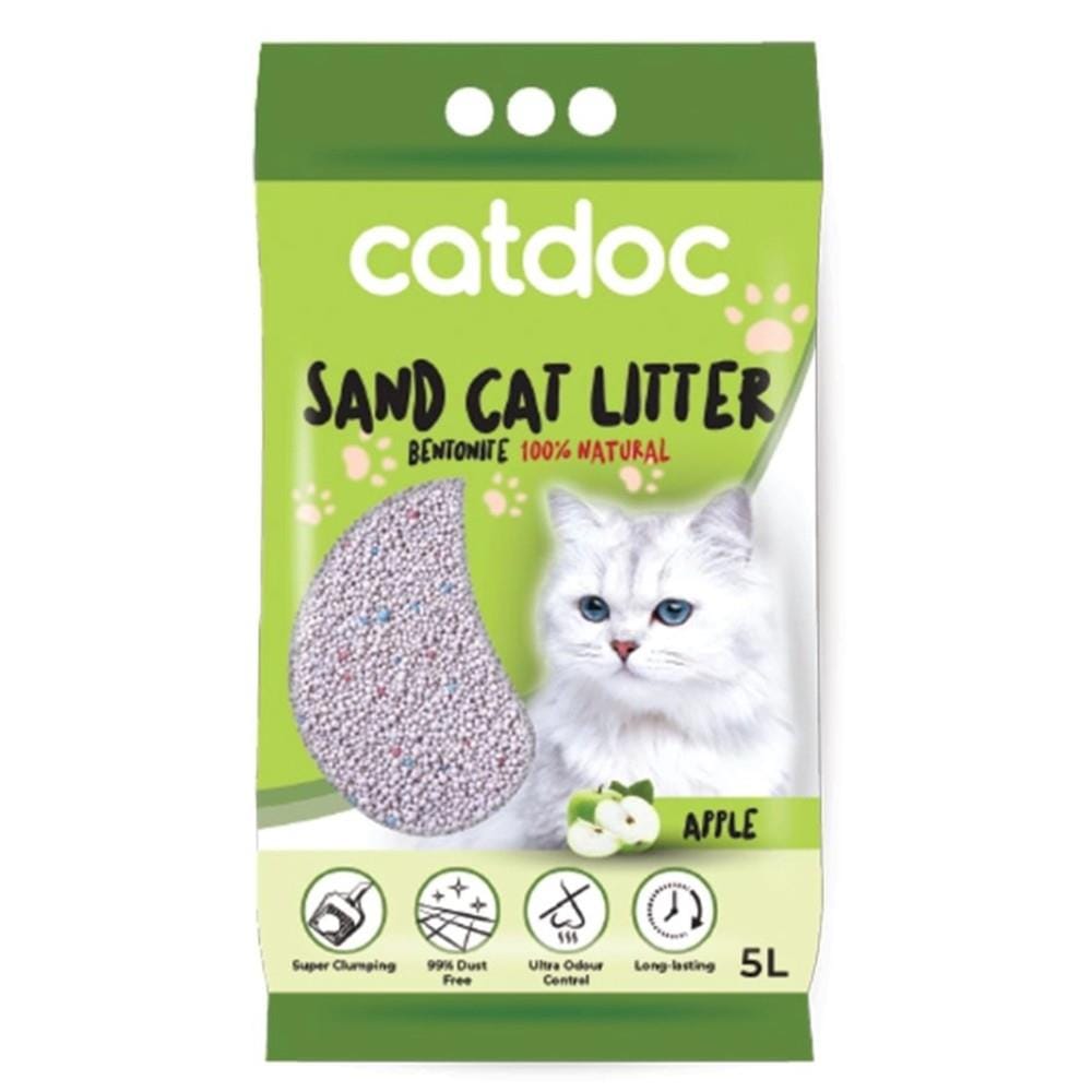 CATDOC SAND CAT LITTER 5L - APPLE