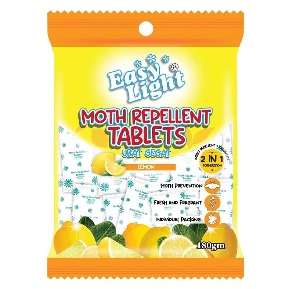 EASY LIGHT MOTH REPELLET TABLETS 180G - LEMON