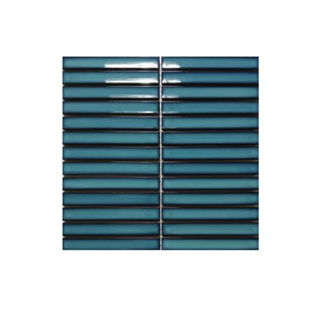 GNG MOSAIC 29.6x29.9CM KITKAT TILE RAKU GREEN