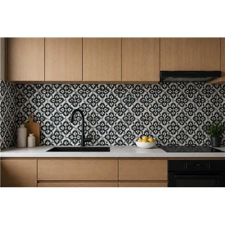 GNG FLOOR TILE 20x20CM ART DECORATIVE BLUE GREY 1.2M2