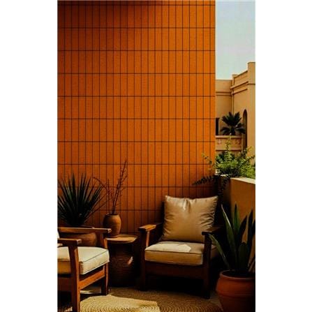 GNG FLOOR TILE 24X6 TERRACOTTA RUSTIC LIGHT RED 1.0M2