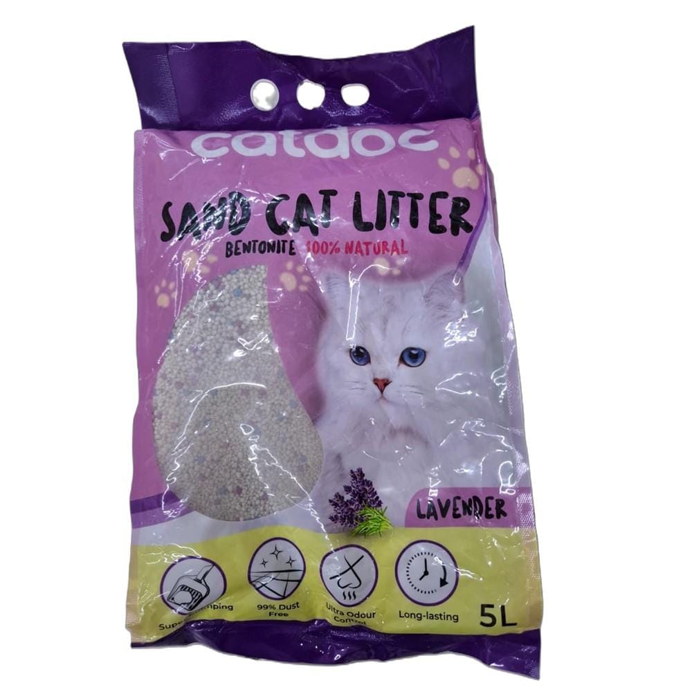 CATDOC SAND CAT LITTER 5L - LAVENDER