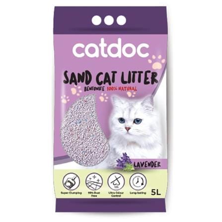 CATDOC SAND CAT LITTER 5L - LAVENDER