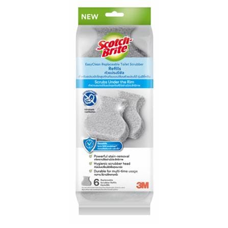 SCOTCH BRITE REPLACEABLE TOILET SCRUBBER REFILLS (6PC/PK)