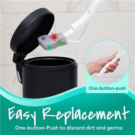 SCOTCH BRITE REPLACEABLE TOILET SCRUBBER (1 REUSABLE HANDLE + 2 REFILLS)