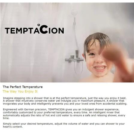 AMERICAN STANDARD TEMPTACION EXPOSED AUTO TEMPERATURE SHOWER FFAS4950-709500BC0