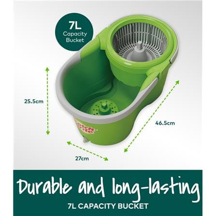 SCOTCH BRITE NT7 DUAL SPIN MOP GREEN