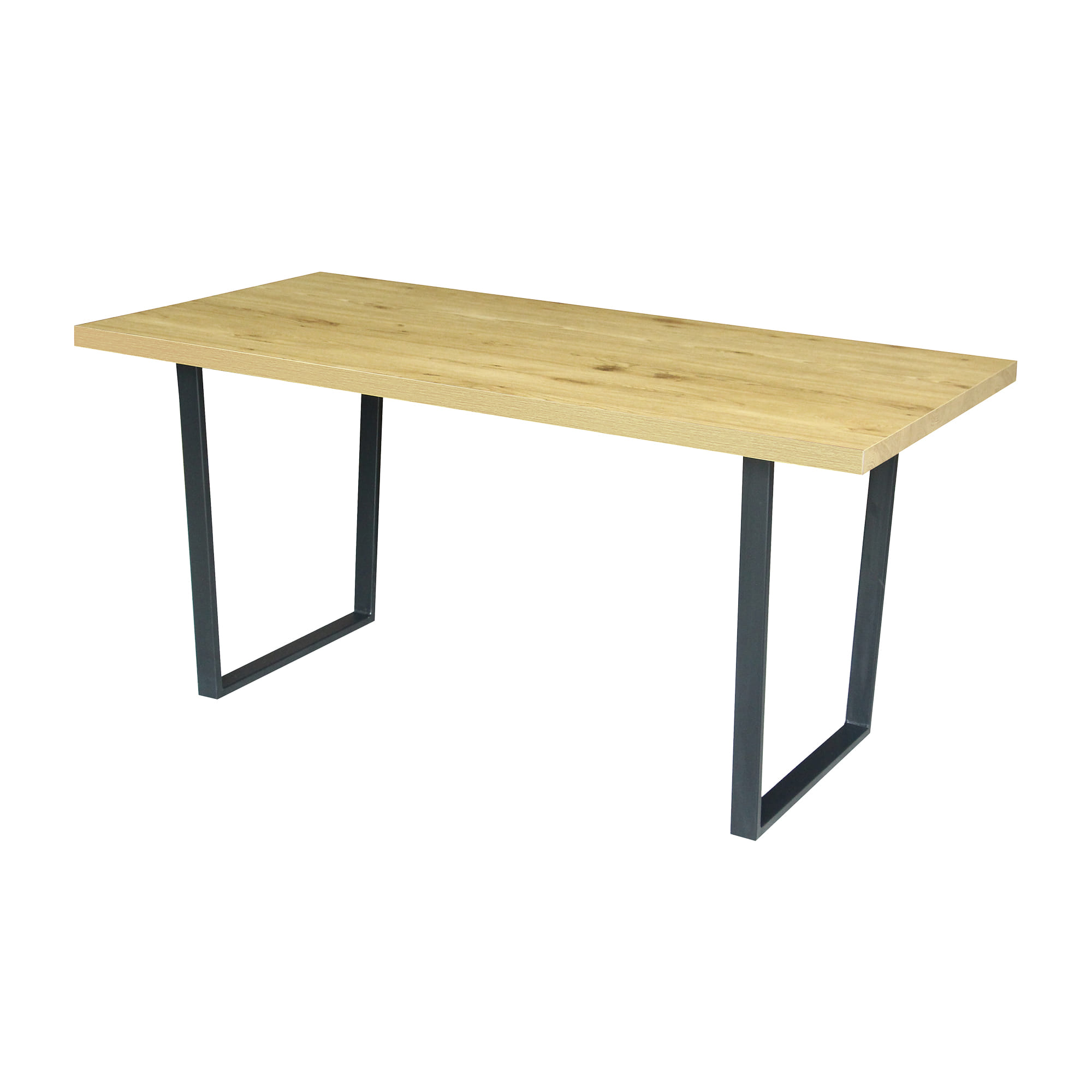 DINING TABLE FURDINI HARVEST 160CM NATURAL/BLACK