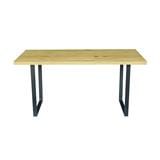DINING TABLE FURDINI HARVEST 160CM NATURAL/BLACK