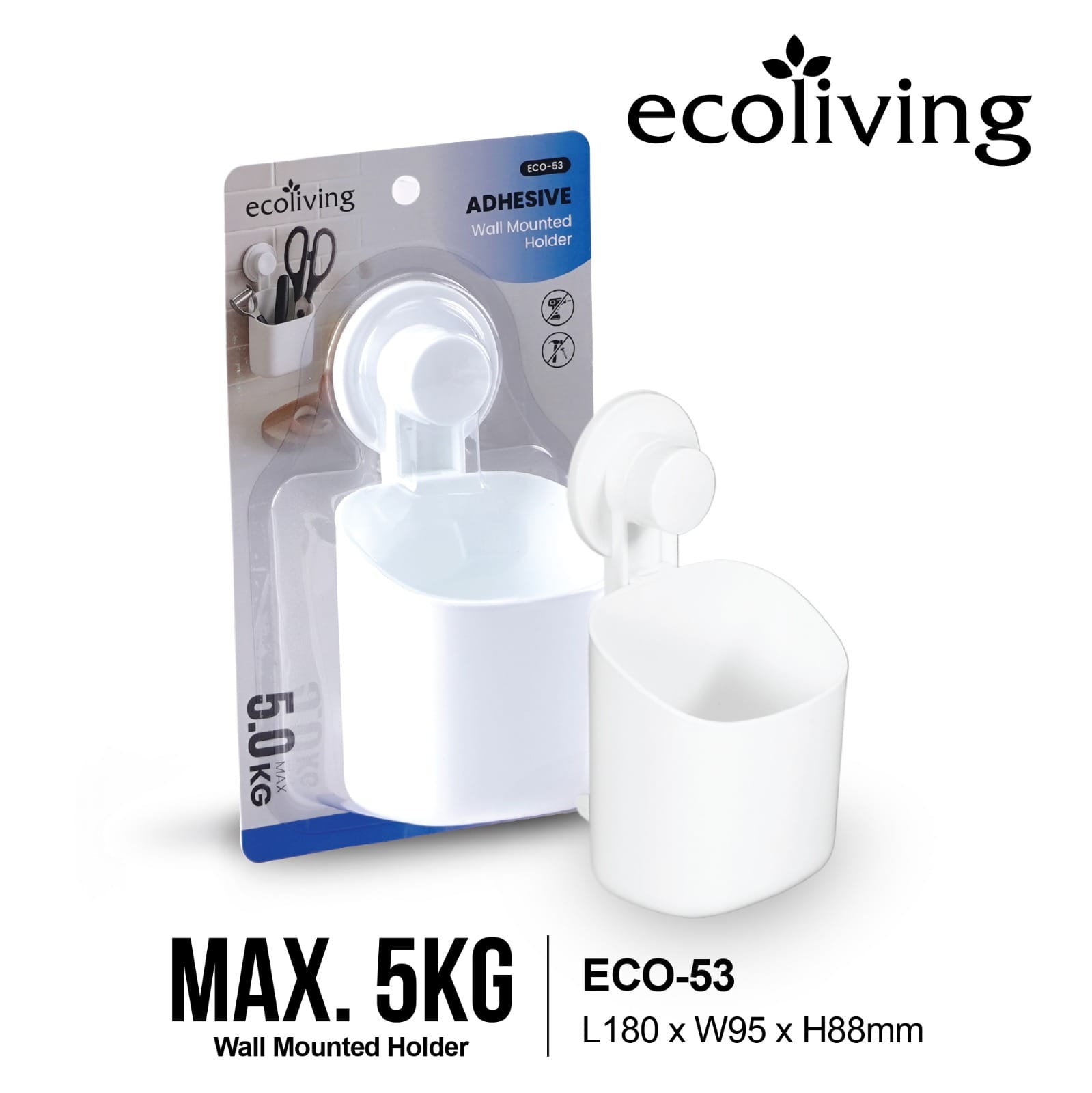 ECO LIVING ADHESIVE WALL MOUNTED ECO-53