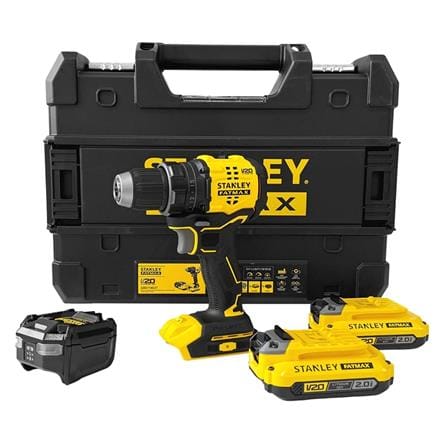 STANLEY CORDLESS 20V BRUSHLESS DRILL DRIVER SBD714D2T-B1 (2x 2.0Ah Batteries included)