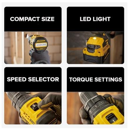 STANLEY CORDLESS 20V BRUSHLESS DRILL DRIVER SBD714D2T-B1 (2x 2.0Ah Batteries included)