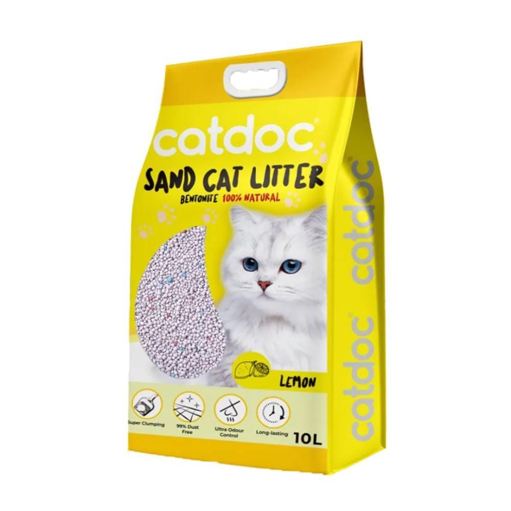 CATDOC SAND CAT LITTER 10L - LEMON