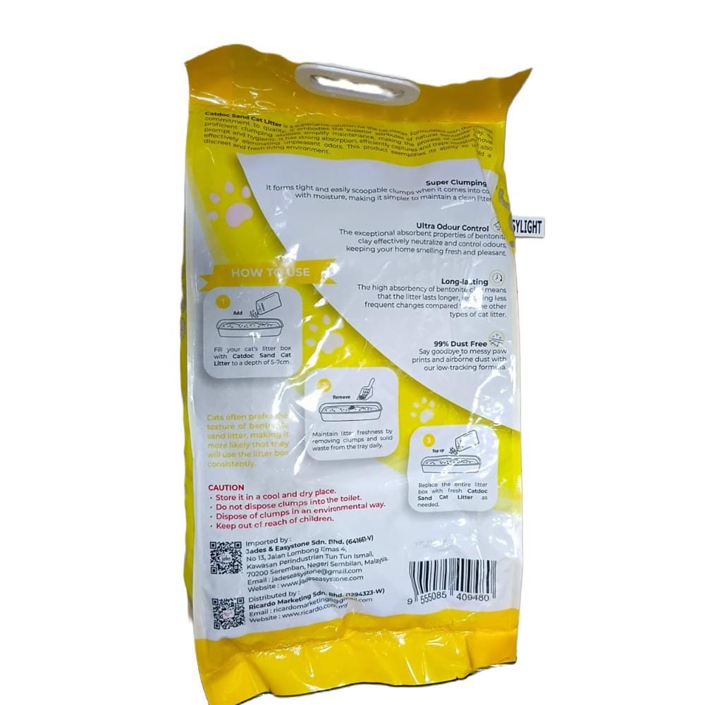 CATDOC SAND CAT LITTER 10L - LEMON