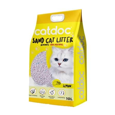 CATDOC SAND CAT LITTER 10L - LEMON