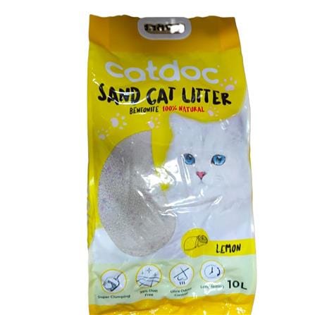 CATDOC SAND CAT LITTER 10L - LEMON