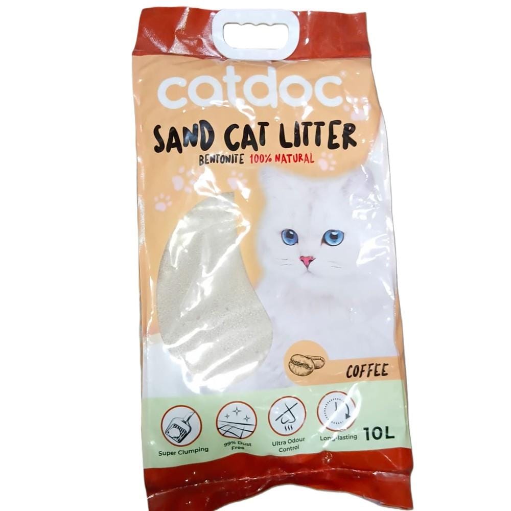 CATDOC SAND CAT LITTER 10L - COFFEE
