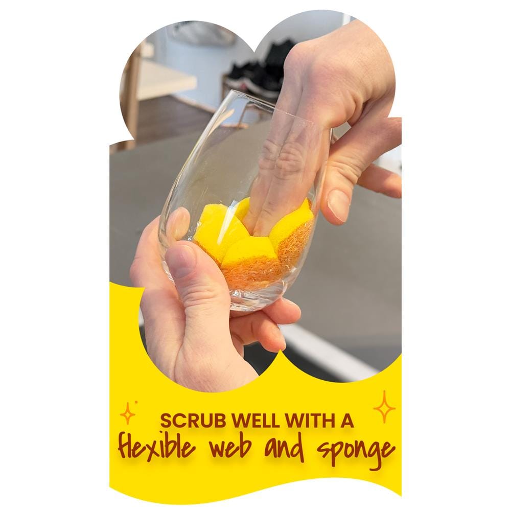 SCOCH BRITE 41Y EXP FLOWER SPONGE YELLOW 2PK