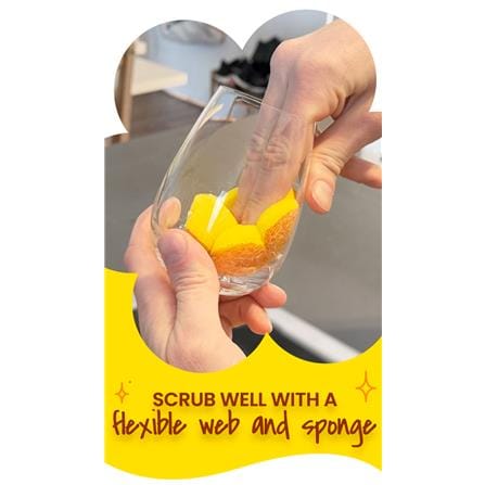 SCOCH BRITE 41Y EXP FLOWER SPONGE YELLOW 2PK