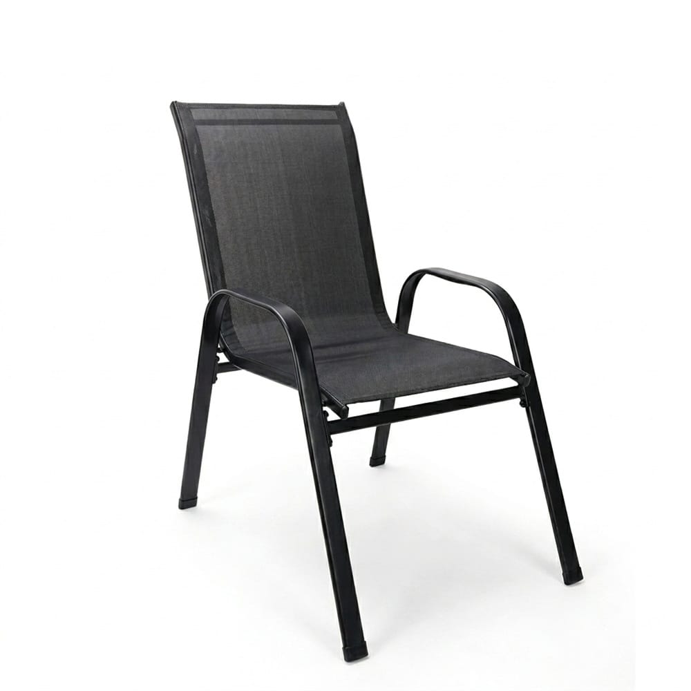 OKR MESH PATIO CHAIR BLACK (2 CHAIR/1EA)