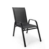 OKR MESH PATIO CHAIR BLACK (2 CHAIR/1EA)