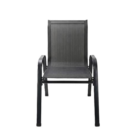 OKR MESH PATIO CHAIR BLACK (2 CHAIR/1BOX)