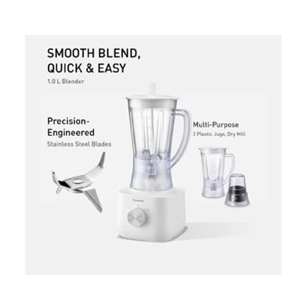 PANASONIC BLENDER MX-EP3172WSK 450W 1L TWIN JUG WITH MILL WHITE