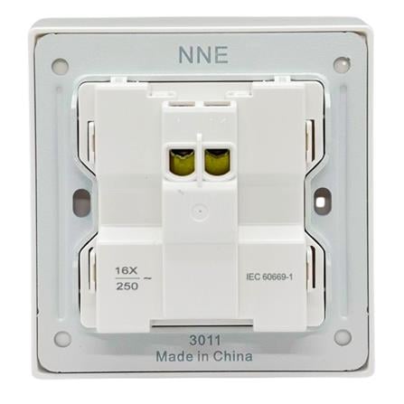 16A 250V 1 GANG 1 WAY SWITCH 3011 WHITE NNE