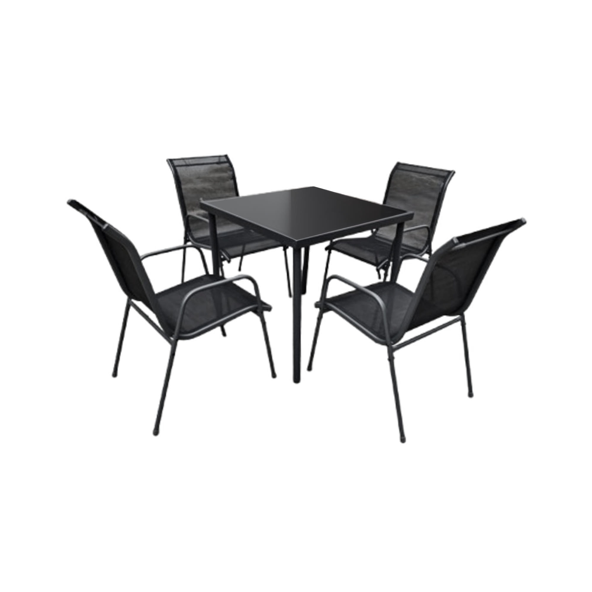 4-SEAT PATIO SET SPRING RINA BLACK