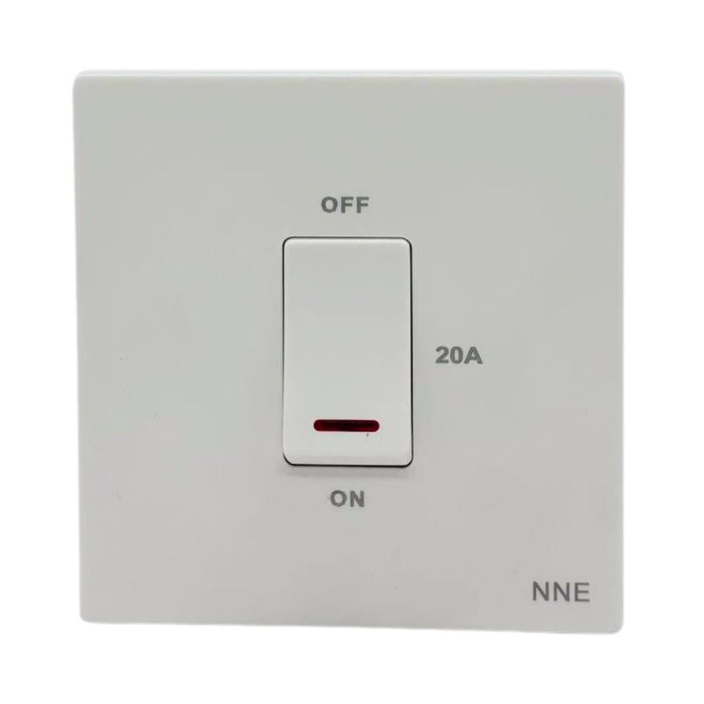 20A 250V WATER HEATER SWITCH WITH NEON 3020 WHITE NNE