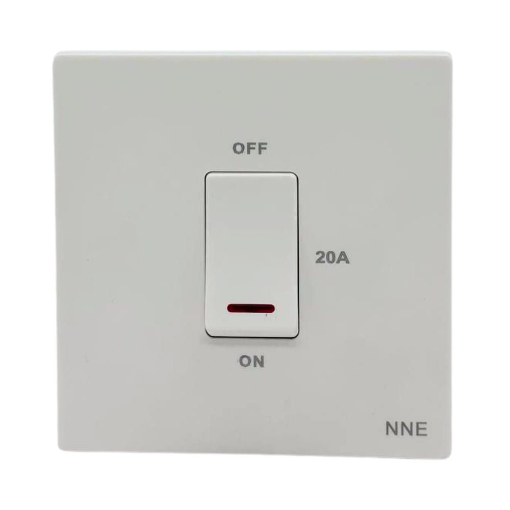 20A 250V WATER HEATER SWITCH WITH NEON 3020 WHITE NNE